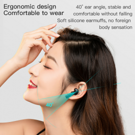 DTHUIHUA Bluetooth 5.2 Earbuds with Charging Case Noise Canceling Earphones with Battery Indicator