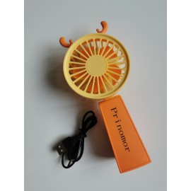 Prinomor Mini Portable Fan Handheld Fan Cute Design Personal Small Desk Fan Lightweight USB Rechargeable Fan for Stylish Girl Women Men Indoor Outdoor