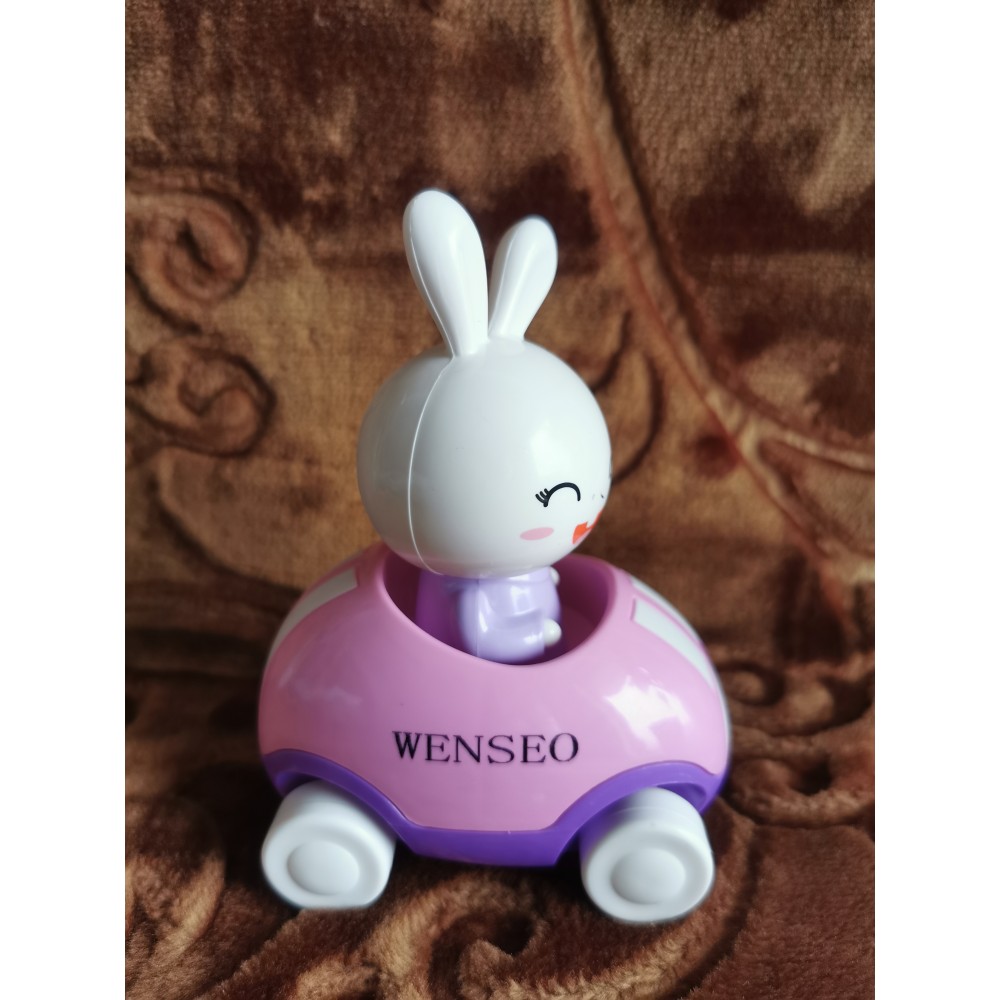 WENSEO Adventures Little Buggy Vehicle Preschool Toy for Ages 3 and Up (Rabbit in Helicopter)