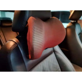 Visunso Car Seat Neck Pillow, Headrest Cushion for Neck Pain Relief&Cervical Support with 2 Adjustable Straps and Washable Cover,100% Pure Memory Foam and Ergonomic Design
